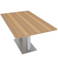 Skutchi Designs 6 Person Conference Table Metal Base, Rectangular Table, Harmony Series, 5X3, Driftwood HAR-REC-36x60-DOU-XD21
